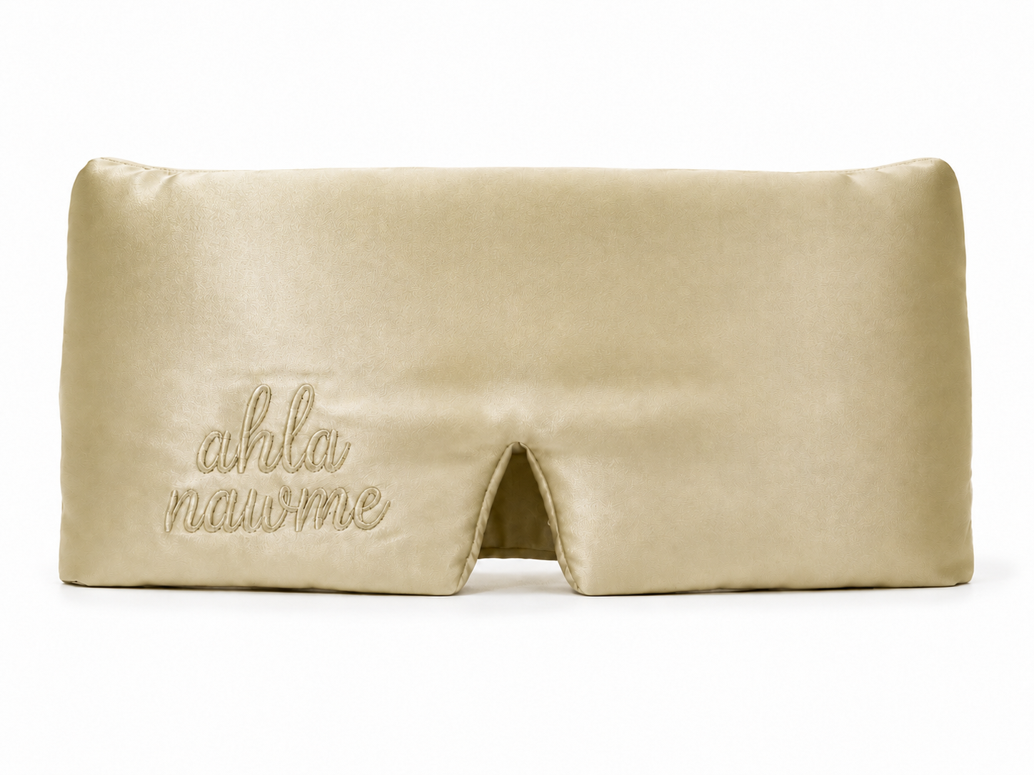 ahla nawme Silk Eye Mask – Champagne Beige