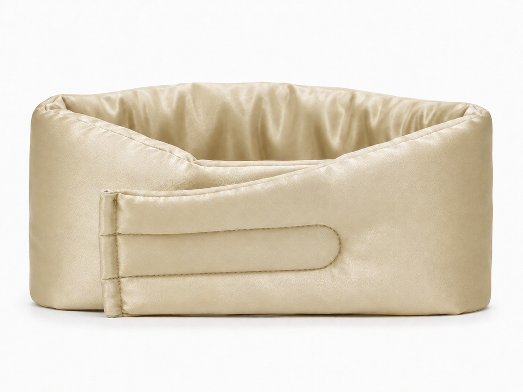 ahla nawme Silk Eye Mask – Champagne Beige