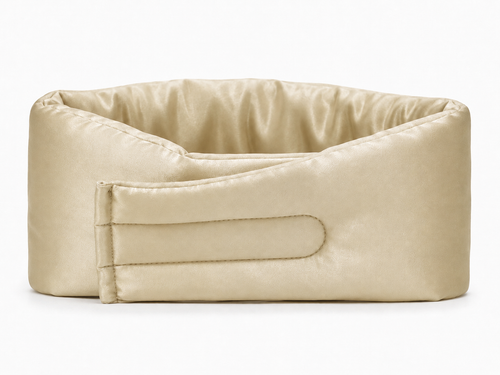 ahla nawme Silk Eye Mask – Champagne Beige