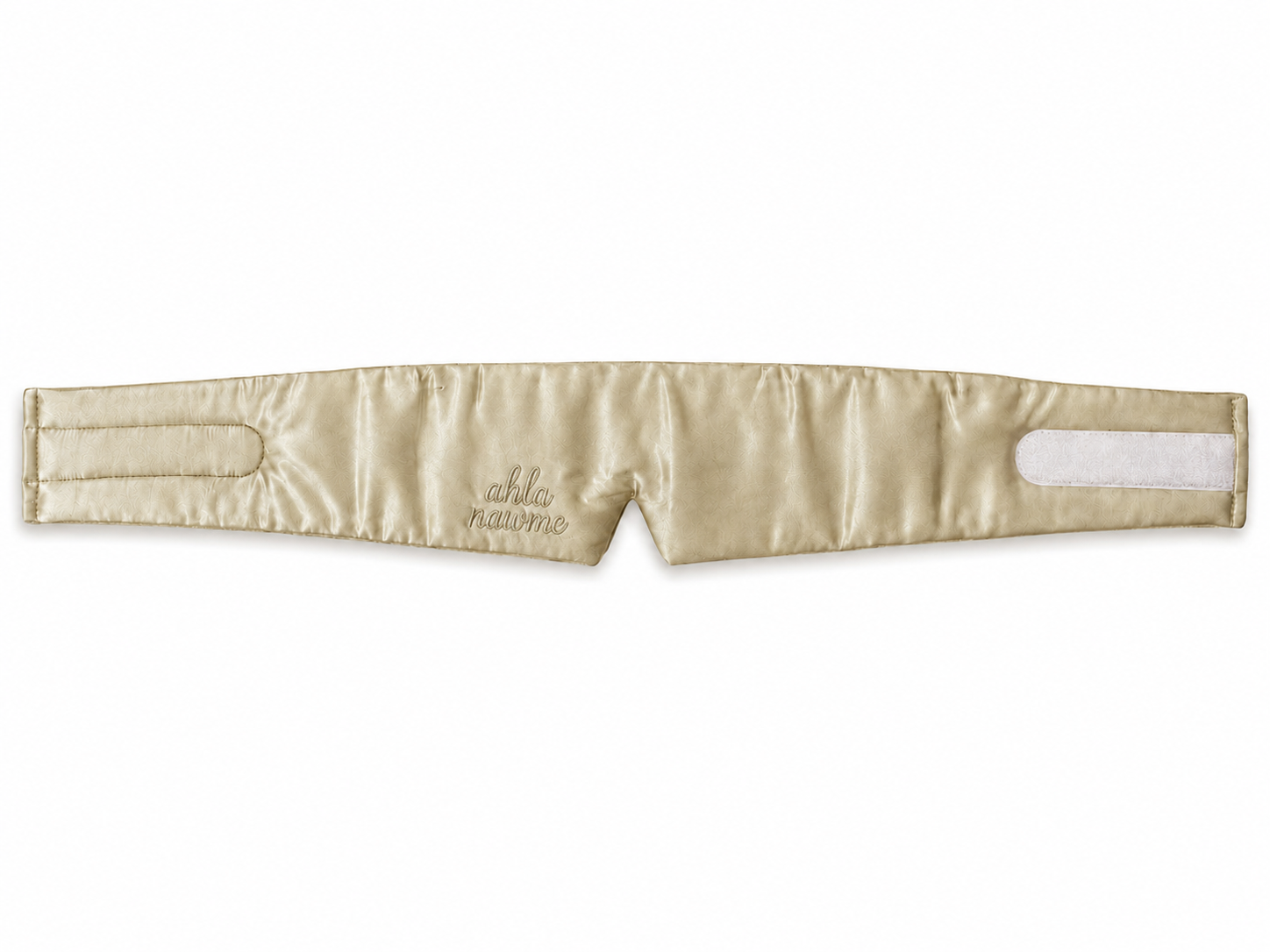 ahla nawme Silk Eye Mask – Champagne Beige