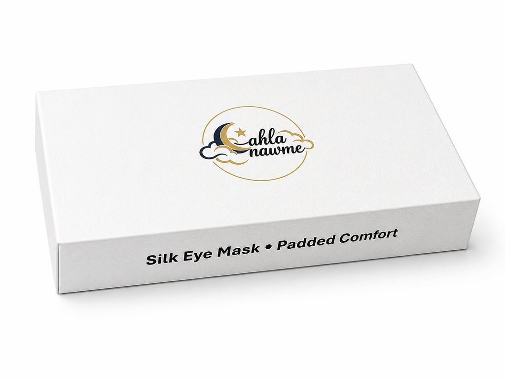 ahla nawme Silk Eye Mask – Champagne Beige