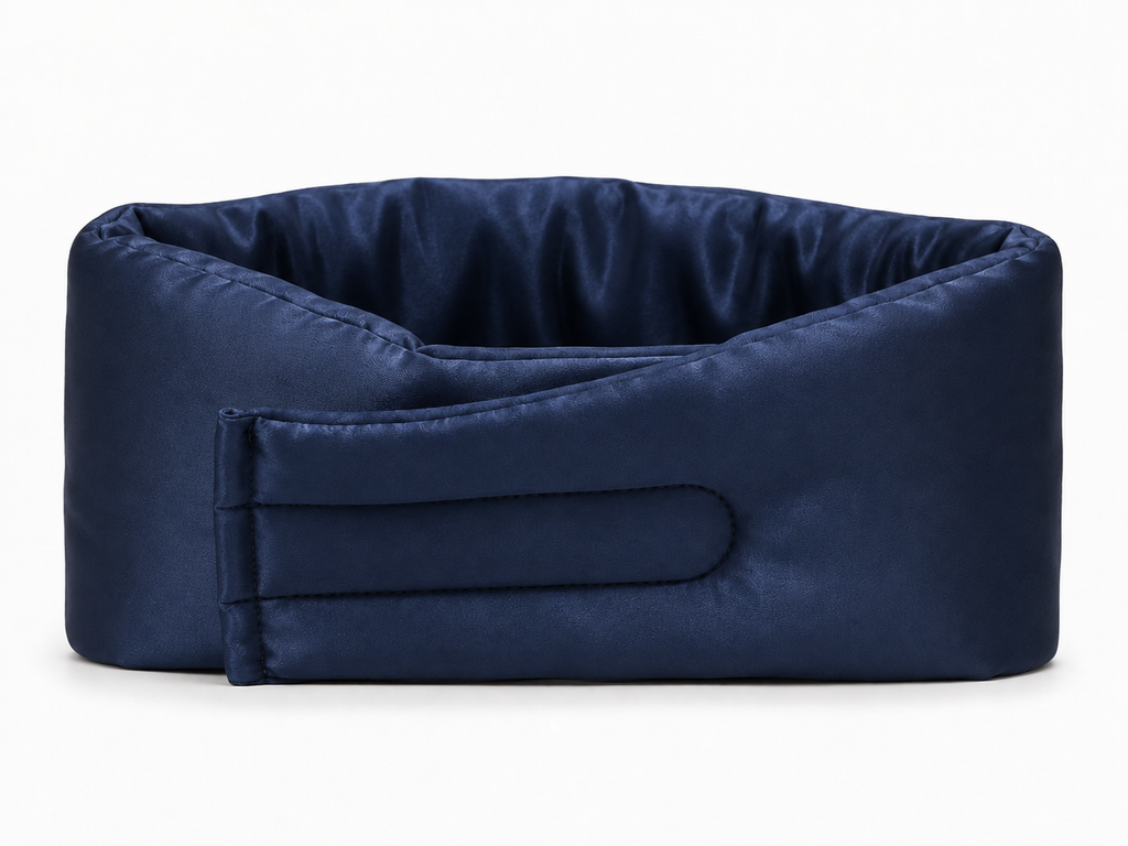 ahla nawme Silk Eye Mask – Navy Blue