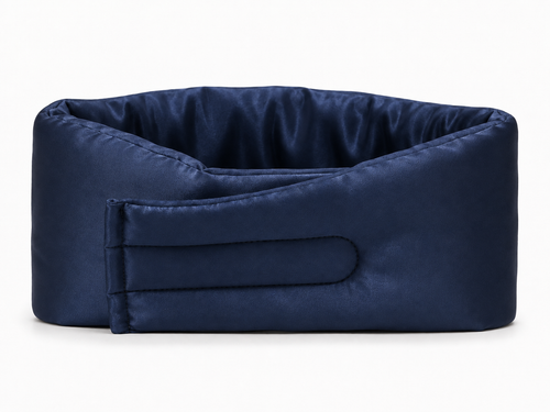 ahla nawme Silk Eye Mask – Navy Blue