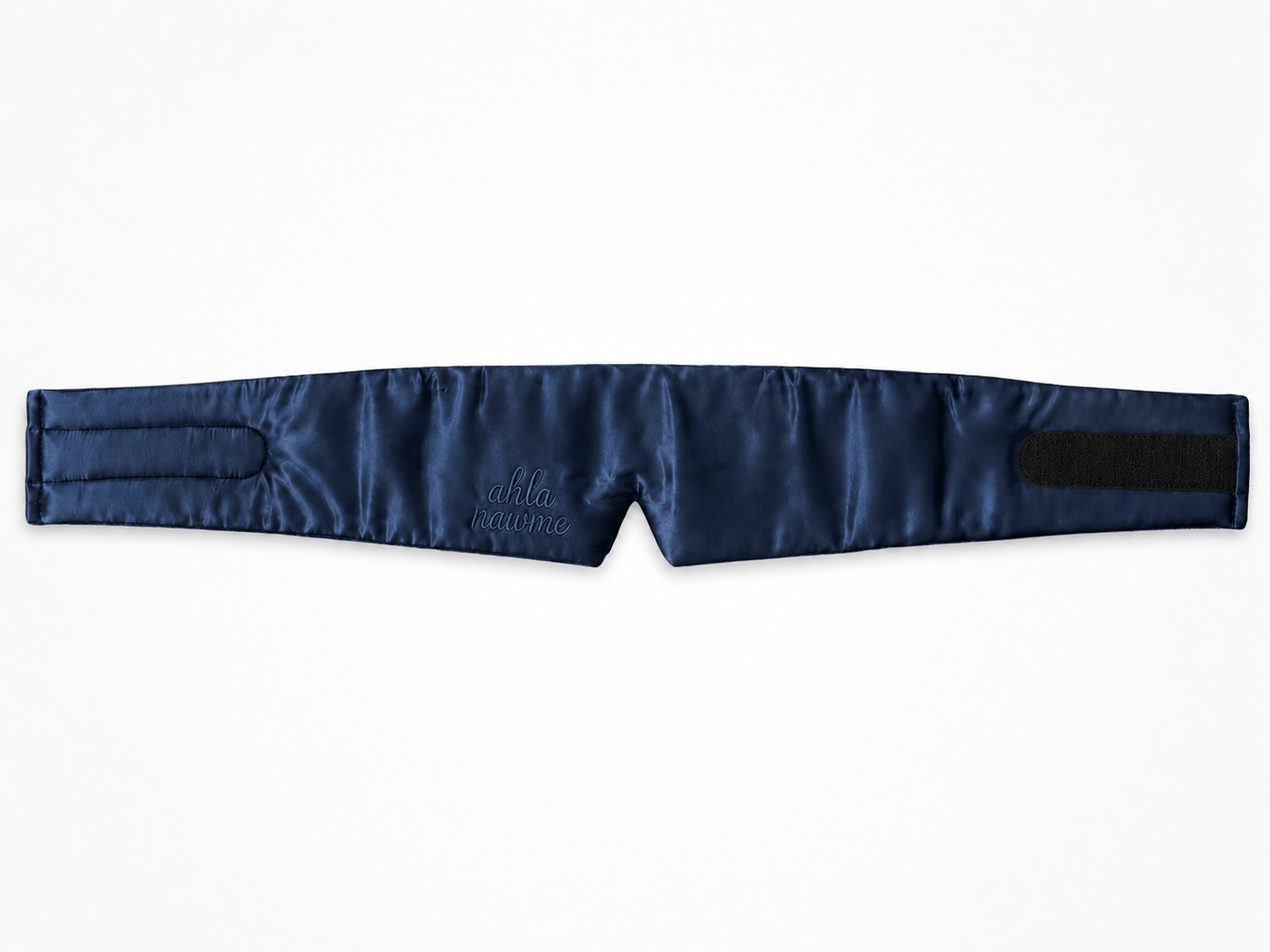ahla nawme Silk Eye Mask – Navy Blue