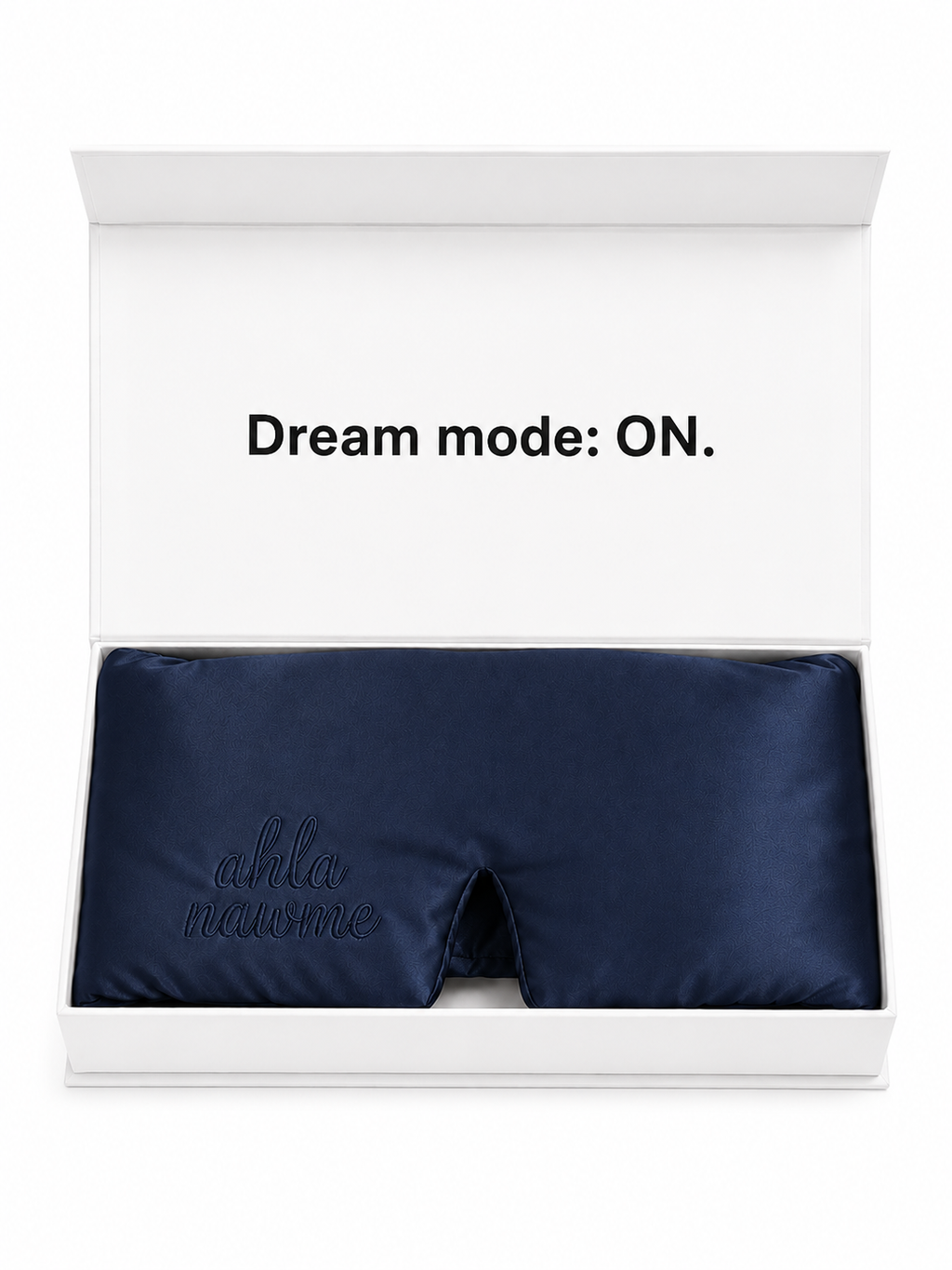 ahla nawme Silk Eye Mask – Navy Blue