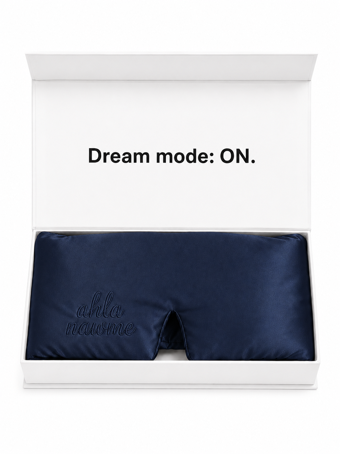 ahla nawme Silk Eye Mask – Navy Blue